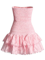 Molly Hollow Out Strapless Mini Dress