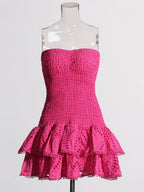Molly Hollow Out Strapless Mini Dress