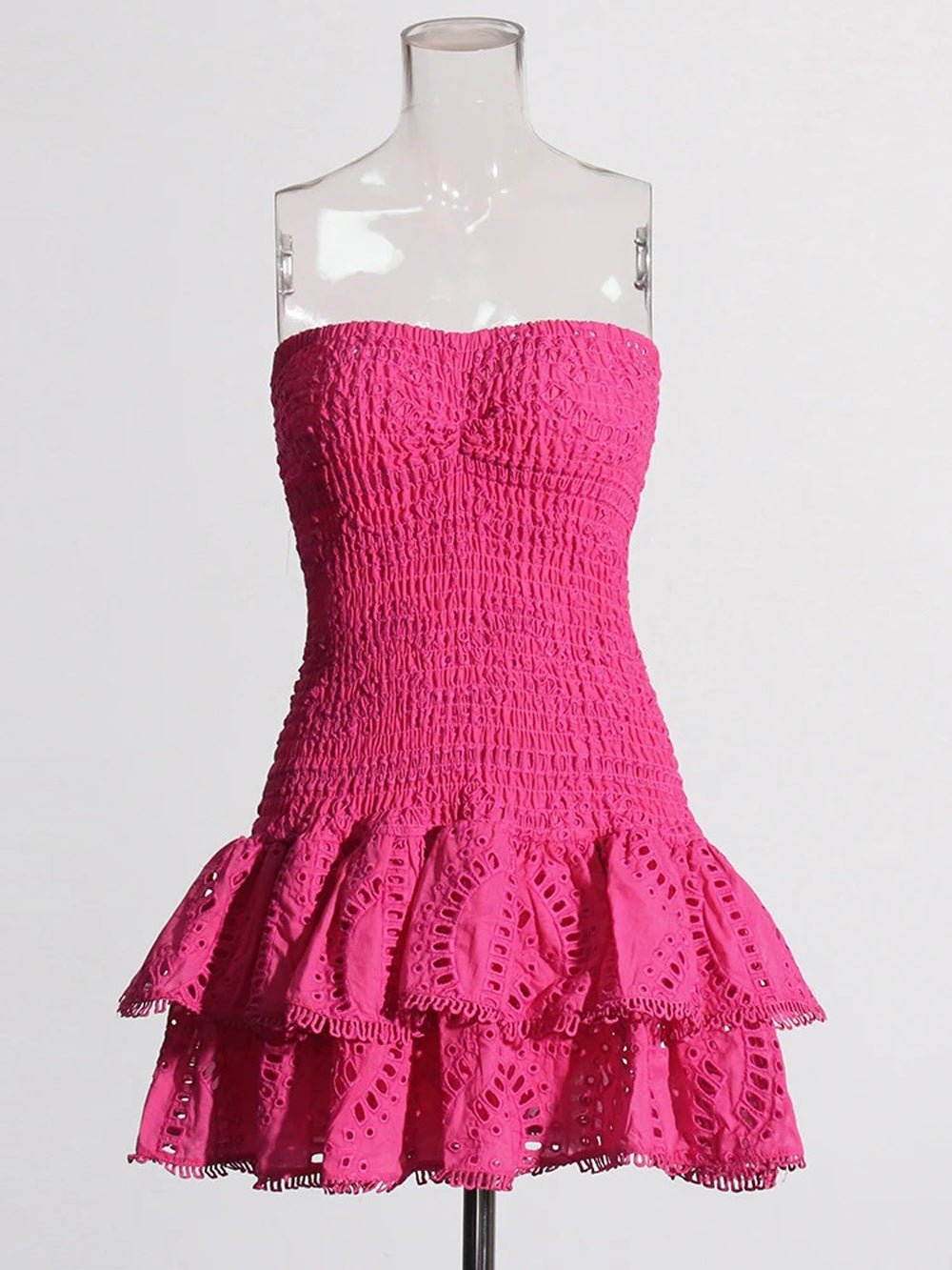 Molly Hollow Out Strapless Mini Dress