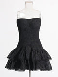 Molly Hollow Out Strapless Mini Dress
