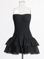 Molly Hollow Out Strapless Mini Dress