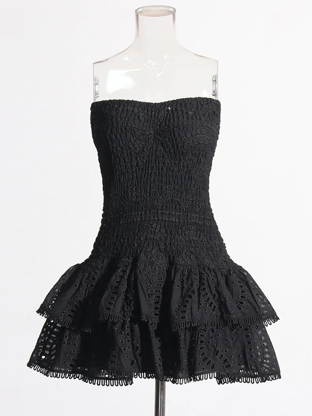 Molly Hollow Out Strapless Mini Dress