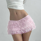 Multi-Layer Lace A-Line Skirt