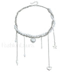 Multi-layer Tassel Pearl Star Pendant Necklace