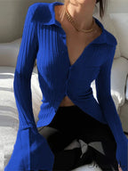 Multicolor Slim Knitwear Cardigan