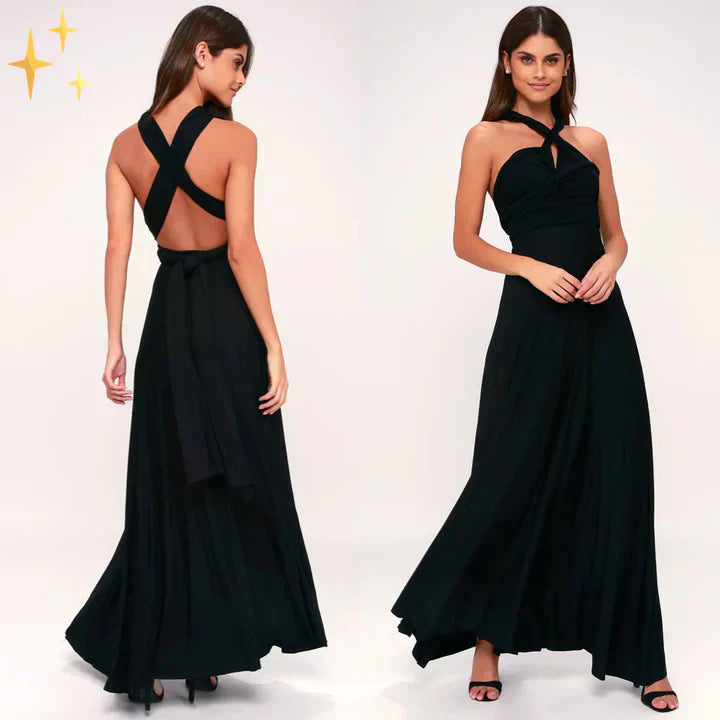 Eliana Statement Wrap Dress Premium Wardrobe Essential