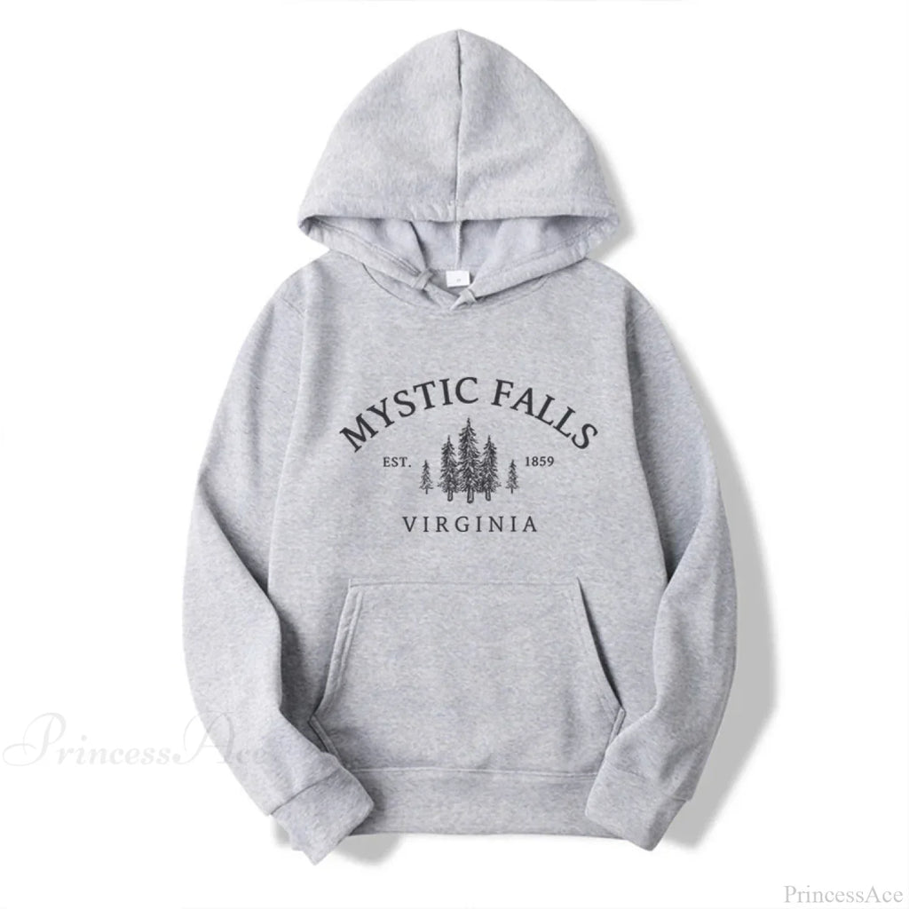 Mystic Falls Virginia Salvatores Vampire Fan Unisex Long Sleeve Hoodie