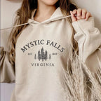Mystic Falls Virginia Salvatores Vampire Fan Unisex Long Sleeve Hoodie