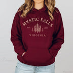 Mystic Falls Virginia Salvatores Vampire Fan Unisex Long Sleeve Hoodie