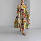 Isabelle Luxe Women's Floral Boho Maxi Dress Designer Edit