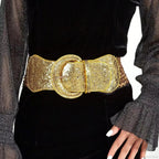 New Gothic PU Leather Wide Belt