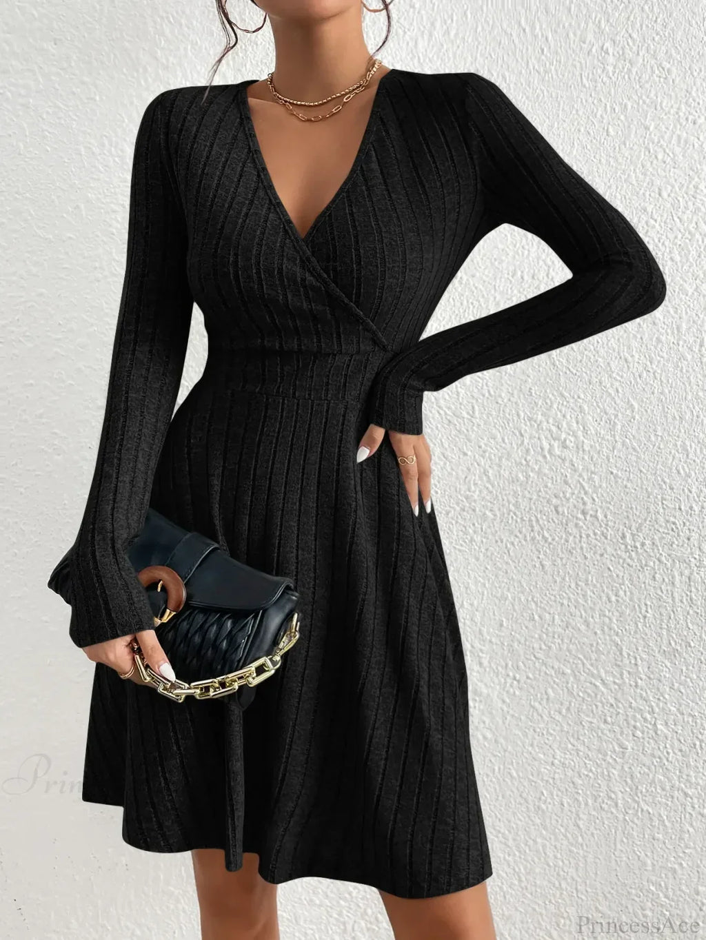 New Slim Sexy Sheath Dress Waist Slimming Short Little Black Dress