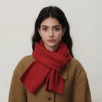 New Warm Knitted Wool Blended Scarf for Autumn Winter Comfort