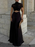 Nina Cutout Short Sleeve Maxi Dress