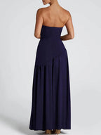 Noelle Strapless Split Maxi Dress