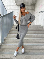 Evodia Dress and Cardigan in a Set for Women Party Night Style