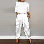 Maya Timeless Casual Dress Set Elevated Occasion Wear