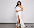 Odette Formal One Charming Shoulder Crepe Mermaid Dress