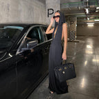 Idealistic Hood Backless Maxi Dress