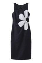 Vania Elevated Floral Cut Out Midi Dress Chic Silhouette Collection
