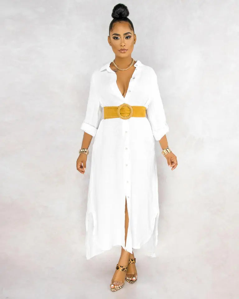 María Aesthetic Elena Overshirt Dress Set Evening Wear Edit