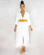 Silvia Exclusive Overshirt Dress Set Designer Edit