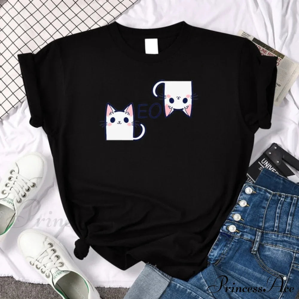 Oversize Fashion Clothing Funny Korean Style T-Shirts