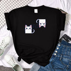 Oversize Fashion Clothing Funny Korean Style T-Shirts