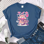 Oversize Fashion Clothing Funny Korean Style T-Shirts