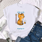 Oversize Fashion Clothing Funny Korean Style T-Shirts