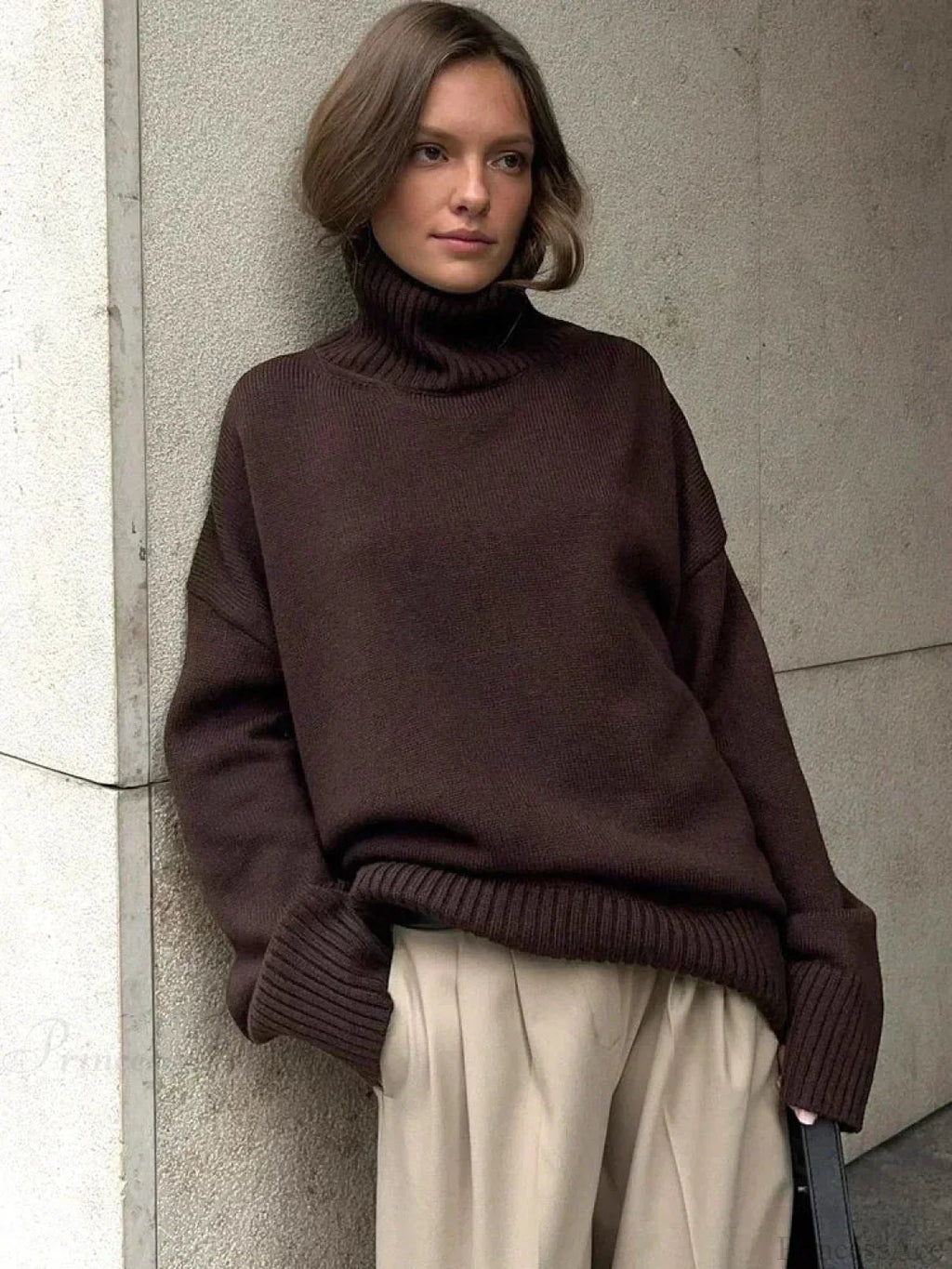 Oversize Vintage Turtleneck Winter Sweater