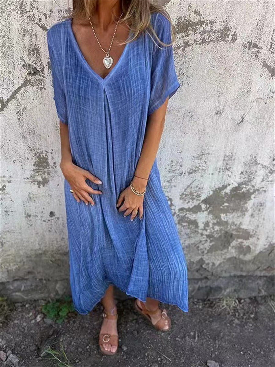 Carmen Elevated Women's V Neck Midi Dress Occasion Wear