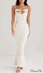 Paloma Ivory Stylish Sexy Cutout Corset