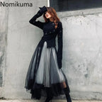 Patchwork Gauze Lace Street Skirt