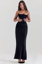 Rosario Aesthetic Luxury Maxi Dress Chic Silhouette Collection