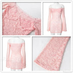 Perspective Lace Vacation Dress