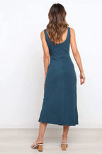 Gudelia Midi Dress in a Wrap Style for Women Refined Casual Wear