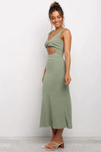 Gudelia Midi Dress in a Wrap Style for Women Refined Casual Wear