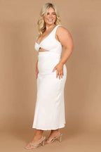 Galla Midi Dress in a Wrap Style for Women Casual Daywear
