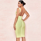 Strappy Sleeveless Elegant Mini Bandage Dress PF19114