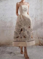 ELINA EMBROIDERY DRESS