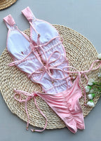 Marbella Cutout One Piece - Ruched High Leg Swimsuit
