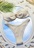 Seychelles Sands - Textured Strapless Bikini Set