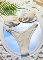 Seychelles Sands - Textured Strapless Bikini Set