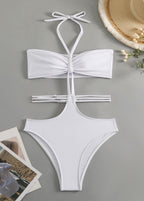 Liora - Cut-Out One Piece Swimsuit with Tie Detail