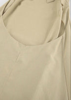 Sahara Backless Halter Maxi Dress – Cotton & Linen Blend