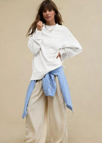 IvoryLay Relaxed Fit Crewneck Sweatshirt