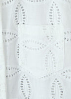 Sunlace - Embroidered Cotton Shirt and Skirt Set