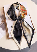 Circuit Flow - Long Satin Graphic Scarf