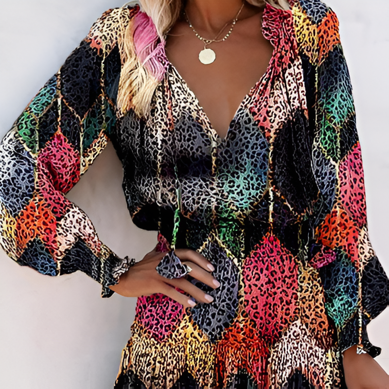 Nora Luxe Mini Dress Floral Chiffon Evening Wear Edit